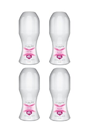 On Duty Active Antiperspirant Kadın Roll-on Deodorant Dörtlü 50ml.