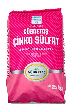 Çinko Sülfat Toz Suda Erir (% 22 - 25 KG)