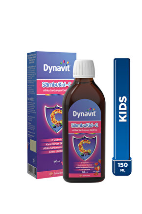Sambukid-C Şurup 150 mL - Kara Mürver Ekstresi, C Vitamini, Çinko, Afrika Sardunyası Ekstresi