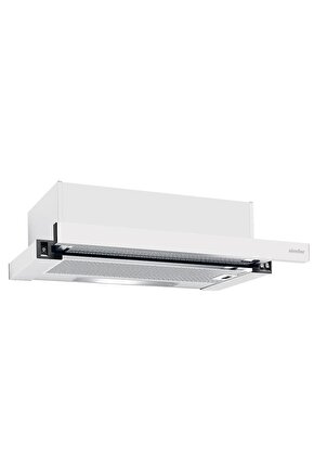 8510 60cm Beyaz Sürgülü Aspiratör