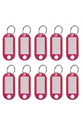 Plastik Anahtarlık Pembe 100lü Paket