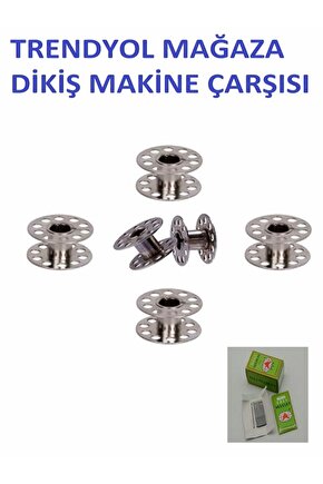 Ev Tipi Aile Dikiş Makinesi Mekik 6 Adet Masura-10 Adet Dali 14 Numara Iğne H-1-106
