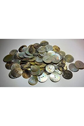 Kare Model Hakiki Sedef Düğme %100 Deniz Kabuğu 12 Mm (10 ADET)
