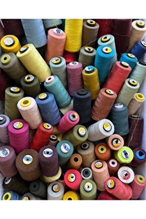 120 Numara 1 Kg Karışık Renkler Dikiş Ipi 20-22 adet arası gönderilir.