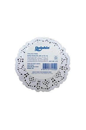 Dantel Kağıt Bardak Altlığı - Çay Bardağı Kağıt Altlığı - 10 Adet 500lü Paket - 12,5 Cm.