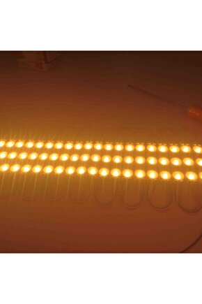 10 Adet 5 Watt AMBER Işık IP65 Modül Led, 10 Adet Magnetli, Çok Kaliteli AMBER Işık Modül Led