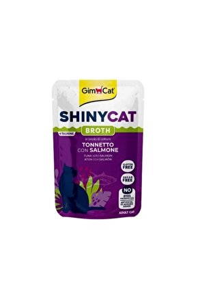 Shinycat Sos İçinde Ton Balıklı ve Somonlu Pouch Yetişkin Konserve Kedi Maması 70 Gr