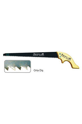 Lar Orta Diş Bağ Testere 35 Cm - Ahşap Sap