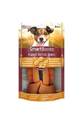 Smart Bones Tavuklu Fıstık Ezmeli Düğüm Kemik Köpek Ödül Maması 2 Adet 158 Gr