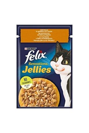 Sensations Taze Jöle İçerisinde Tavuklu Yetişkin Konserve Kedi Maması 85 Gr
