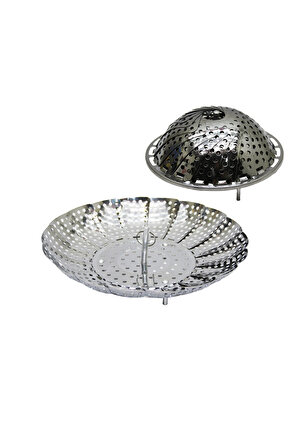 LvnShop HAŞLAMA APARATI PİŞİRİCİ SEPET BUHARDA SEBZE KÜÇÜK METAL Yeni Lv 224120