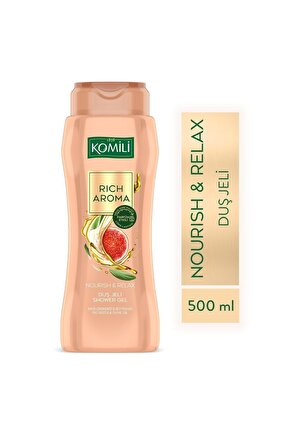 Rich Aroma Nourish&relax Duş Jeli - Incir Çekirdeği&zeytinyağı - Kalıcı Parfüm Etkili-500 ml