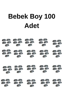Bebek Boy Çıt Çıt Klipsi Postiş Tokası Bebek Saçsız Toka (2.8 MM )