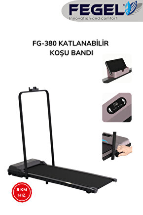 Fg-380 2025 Katlanabilir Yürüme Ve Koşu Bandı – Uzaktan Kumandalı, 8 Km Hız ,120 Kg Taşıma Kapasite