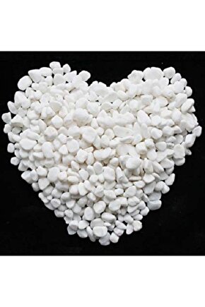 Beyaz Dolomit Taş 25 Kg 1-2 Cm Dere Taşı Çakıl Taşı Bahçe Süs Taşı Saksı Teraryum Taşı Akvaryum Taşı