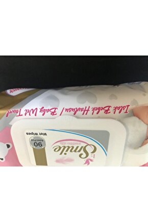 Smile 90LI Islak Mendil (Alcohol&Paraben Free) (Islak Bebek Havlusu)
