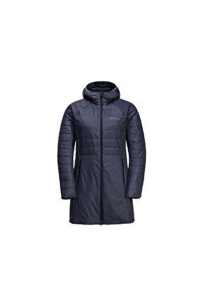 Jack Wolfskin Lapawa Ins Coat Kadın Outdoor Montu Lacivert Kadın OUTDOOR CEKETİ