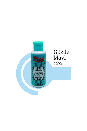 Multi Surface Her Yüzey İçin Akrilik Boya 120 cc. - 2292 Gözde Mavi