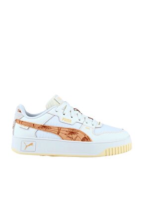 Carina Street Lux Crafted Flowers Sneakers BEYAZ