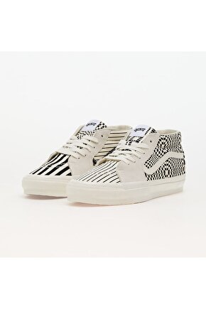 Unisex Sk8-Mid Reissue 83 Lx Pattern Clash Marshmallow Beyaz Sneaker