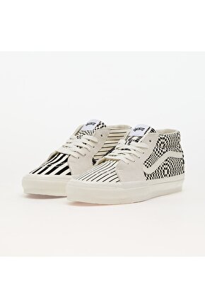Unisex Sk8-Mid Reissue 83 Lx Pattern Clash Marshmallow Beyaz Sneaker