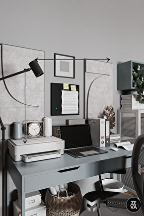 Siyah Ofis ve Çalışma Odası İçin Mıknatıs Hediyeli Metal Pano - Hatıra Fotoğraf Not Panosu 35x35cm