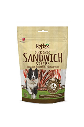 Duck Ördekli ve Balıklı Sandviç Strips Köpek Ödülü 80 Gr
