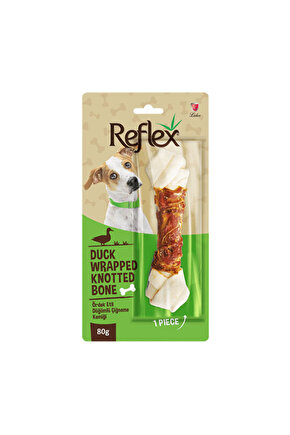 Ördek Eti Sargılı Düğümlü Köpek Çiğneme Kemiği 80 Gr