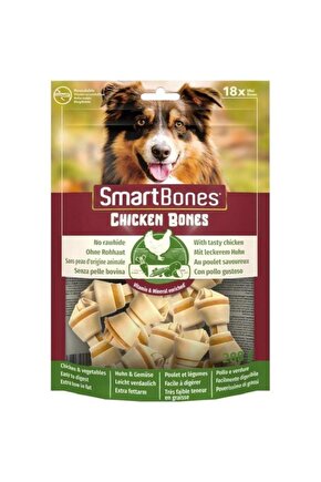 Smart Bones Tavuklu Düğüm Köpek Ödül Kemiği Mini 18 Adet - 406-661521 - Petshopundan