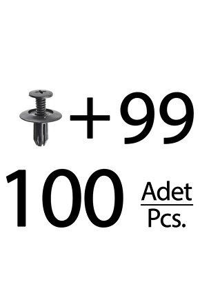 Honda için Çamurluk Etek Klipsi- 100 Adet