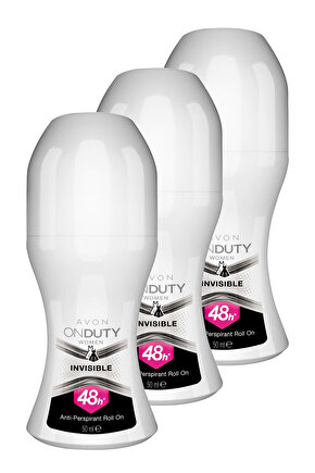 OnDuty Invisible Kadın Rollon 50 Ml. Üçlü Set