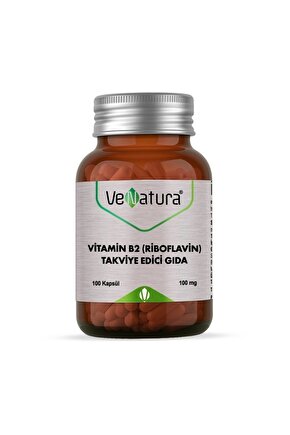 Vitamin B2 Riboflavin 100mg Kapsül 100 lük