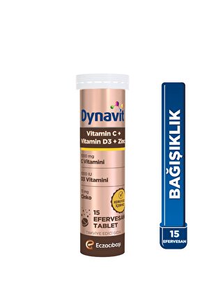 Vitamin C Vitamin D3 Çinko 15 Efervesan Tablet