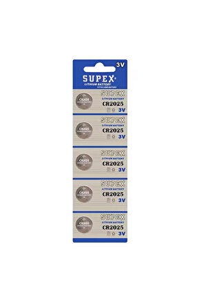 Cr2025 3V Lityum 5Li Blister Pil