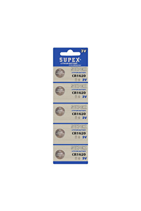 CR1620-C5 3V Lityum Düğme Pil 5li Paket