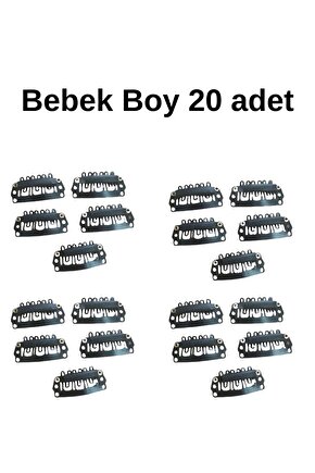 Bebek Boy Çıt Çıt Klipsi Postiş Tokası Bebek Saçsız Toka (2.8 MM )