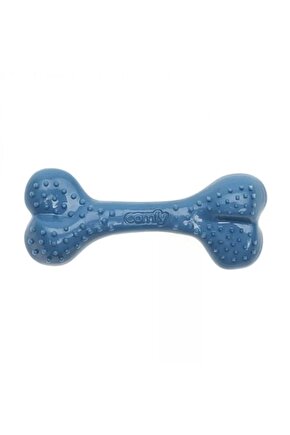 Comfy Toy Kemik Şeklinde Yaban Mersini Aromalı Köpek Oyuncağı Mavi 16.5 Cm