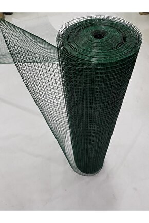 Pvc Kaplı Puntalı Tel 1,50x25 M Kümes Teli Kafes Teli Çit Teli Bahçe Teli Puntalı Tel Yeşil Tel