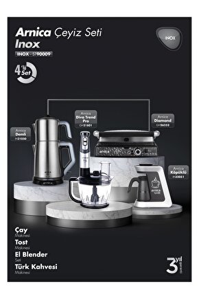 Inox 4lü Elektrikli Çeyiz Seti ST90009