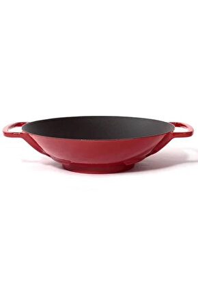 Demir Döküm Wok Tava 35 Cm