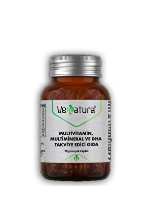 Multivitamin, Multimineral ve DHA 30 Kapsül