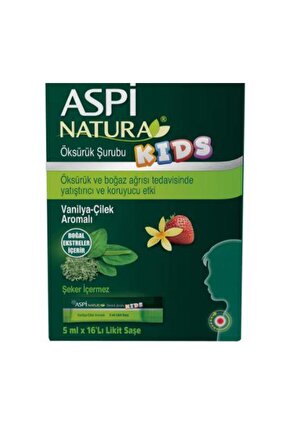 Aspi NATURA® KIDS Şurubu 16’Lı Likit Saşe