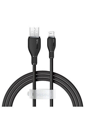 Pudding Hızlı Şarj Özellikli USB to Lightning 2.4 A. Kablo 1.2m Siyah