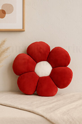 Peluş Dekoratif Papatya Kırlent - Yastık - Minder 40 CM