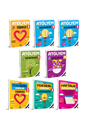 3. Sınıf Atölyem Set (8 Kitap)