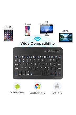 UBook XPro 13 Tablet Uyumlu Bluetooth Tablet Klavyesi Mini Slim Şarjlı Kablosuz