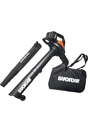WG583E 40Volt 4.0Ah. Li-ion Kömürsüz Profesyonel Yaprak Toplama ve Üfleme