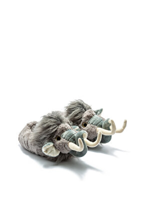 Mamut Unisex Hayvanlı Panduf Gri 3943