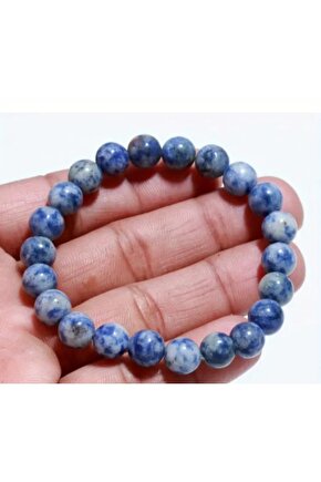 10 mm şifali sodalite - sodalit bileklik - Zihin açıklığı ve mantık taşı - doğal değerli taş