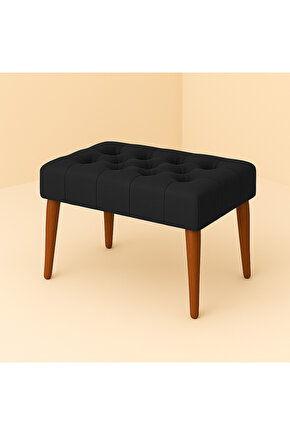 Karmen Bench Puf - Siyah